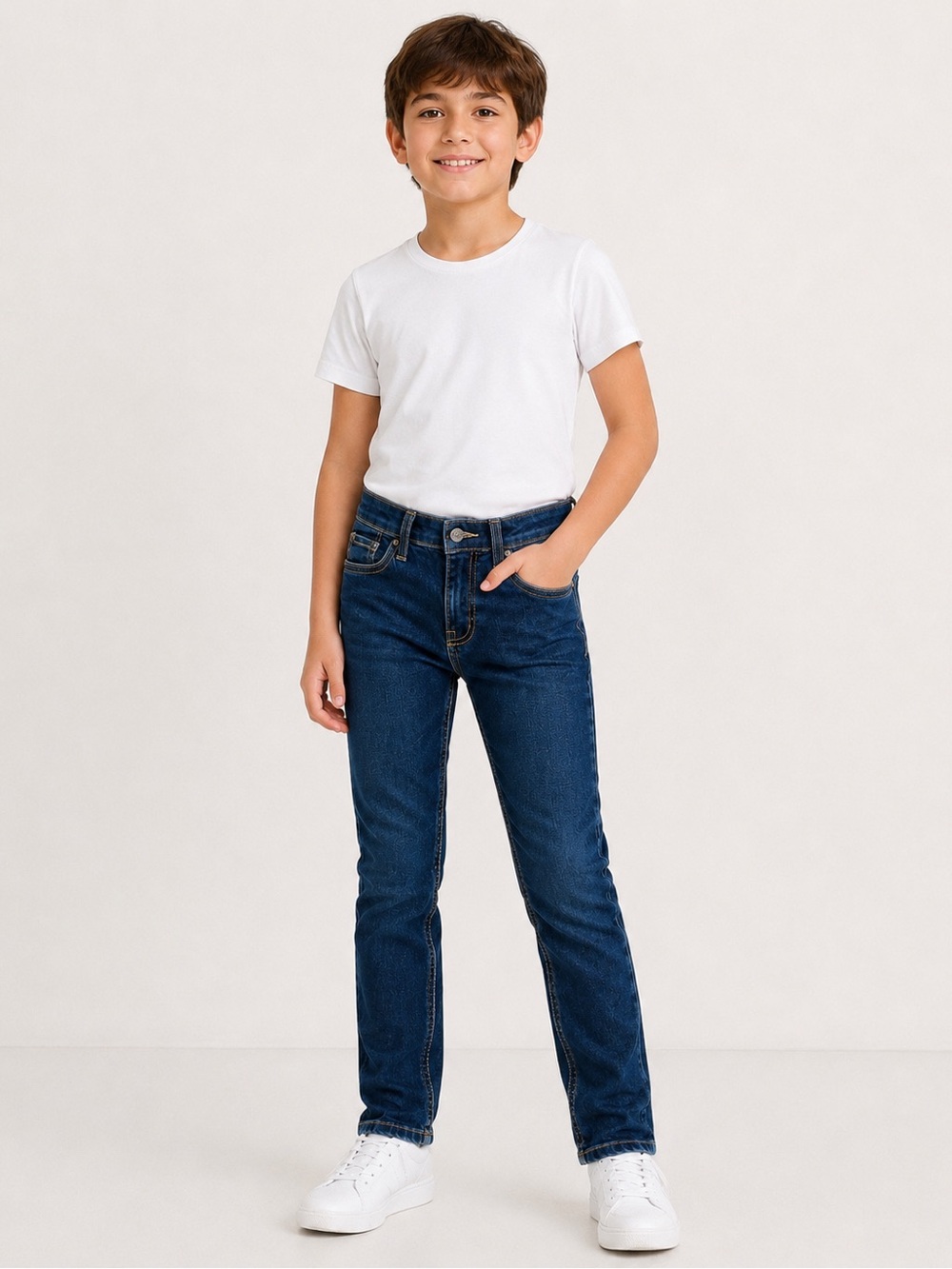 Levi’s 511 Slim Boys Jeans Size 8 Regular W24 L22 Dark Wash Stretch